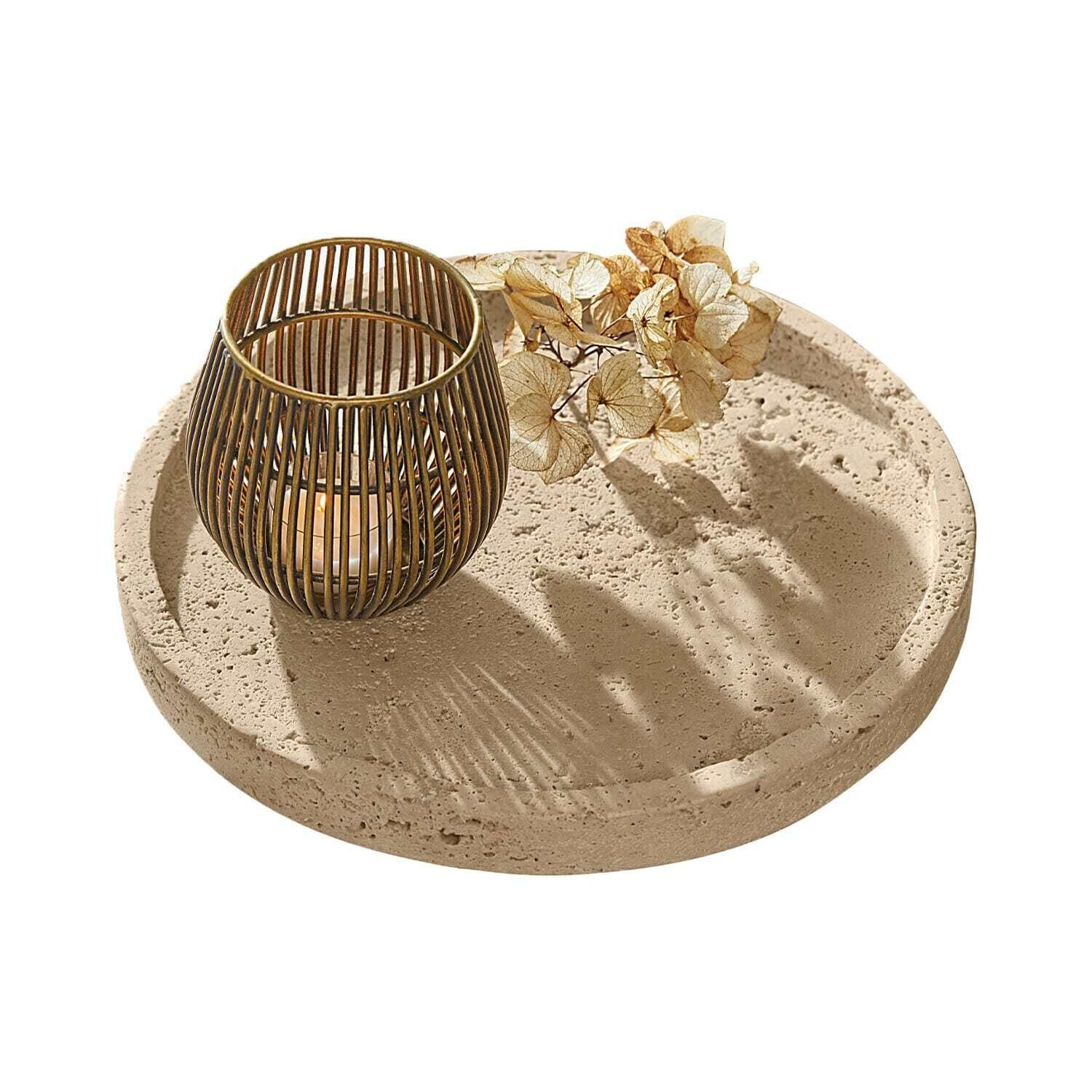 Mirabeau Tablett Tablett Caleneuve beige, Travertin