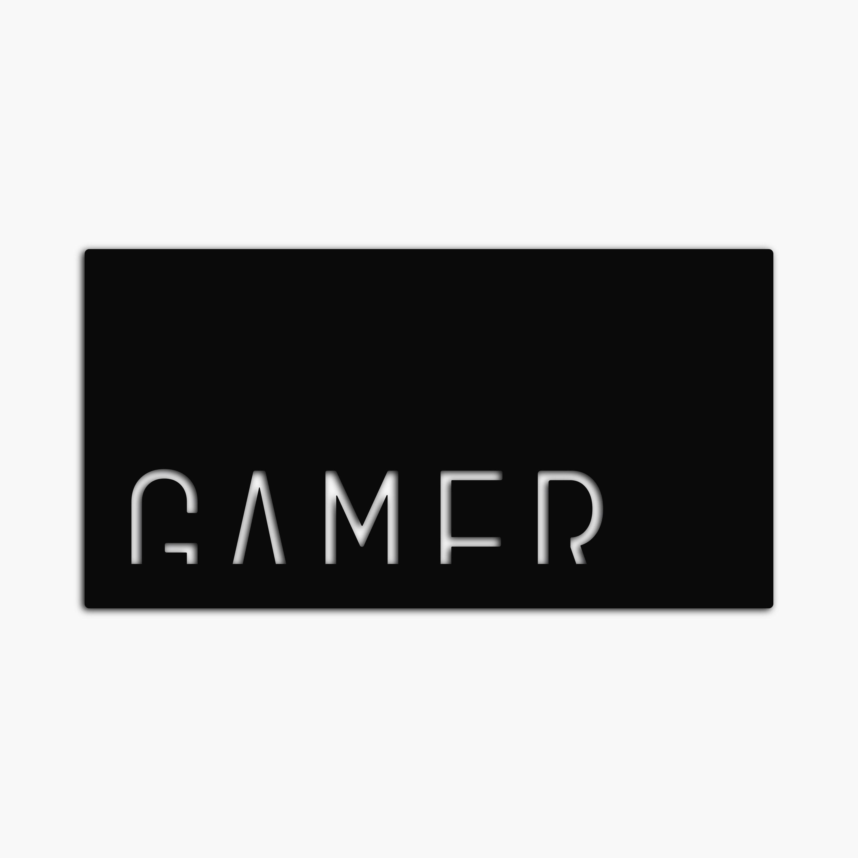 Namofactur LED Dekolicht Lampe 'Gamer' Zocker RGB Deko Licht Wandlampe, LED fest integriert, RGB Farbwechsel, Wanddeko Gamer, USB Leuchte mit Fernbedienung