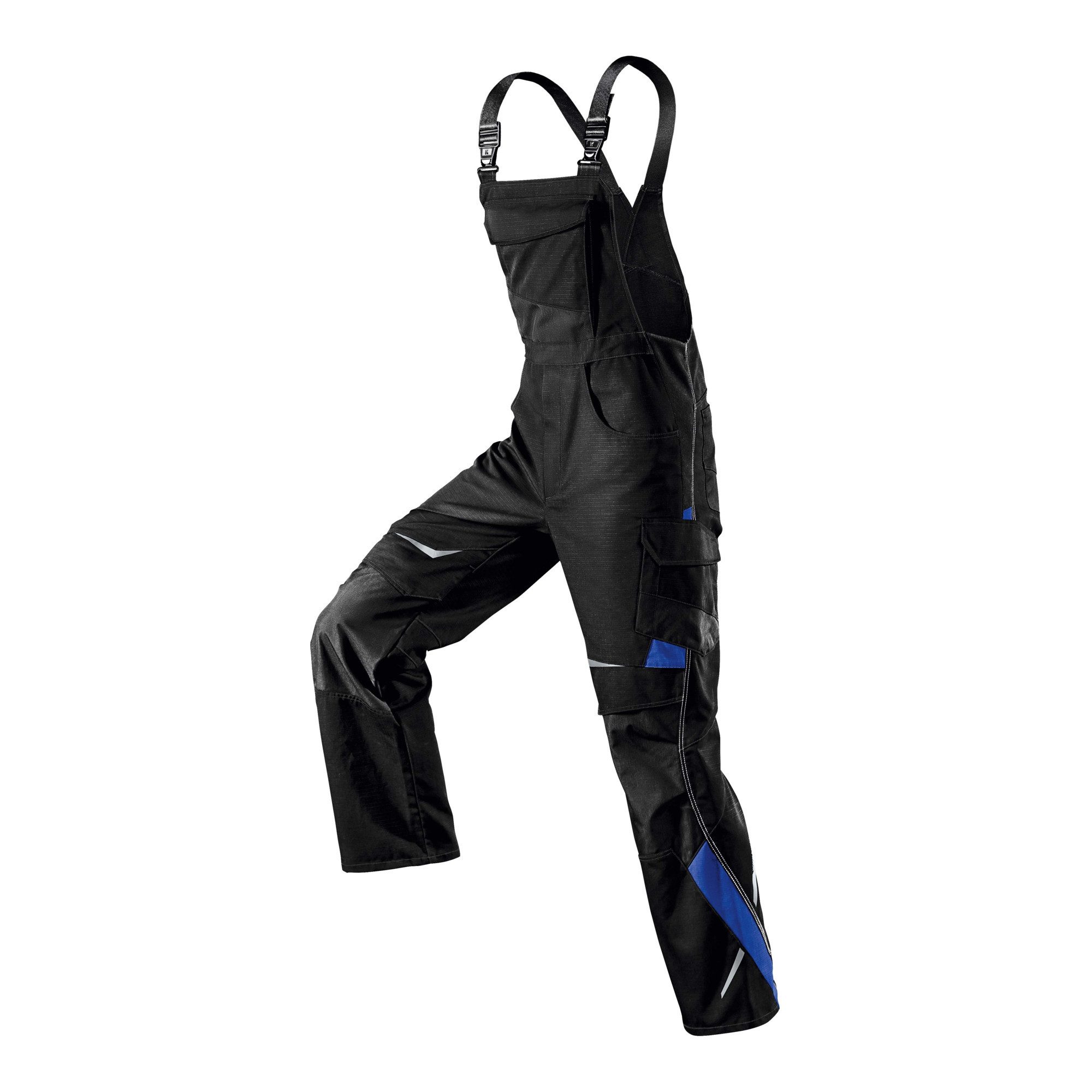 3/4-Hose Kübler Pulsschlag Latzhose 3324 schwarz/kornblumenblau Größe 90