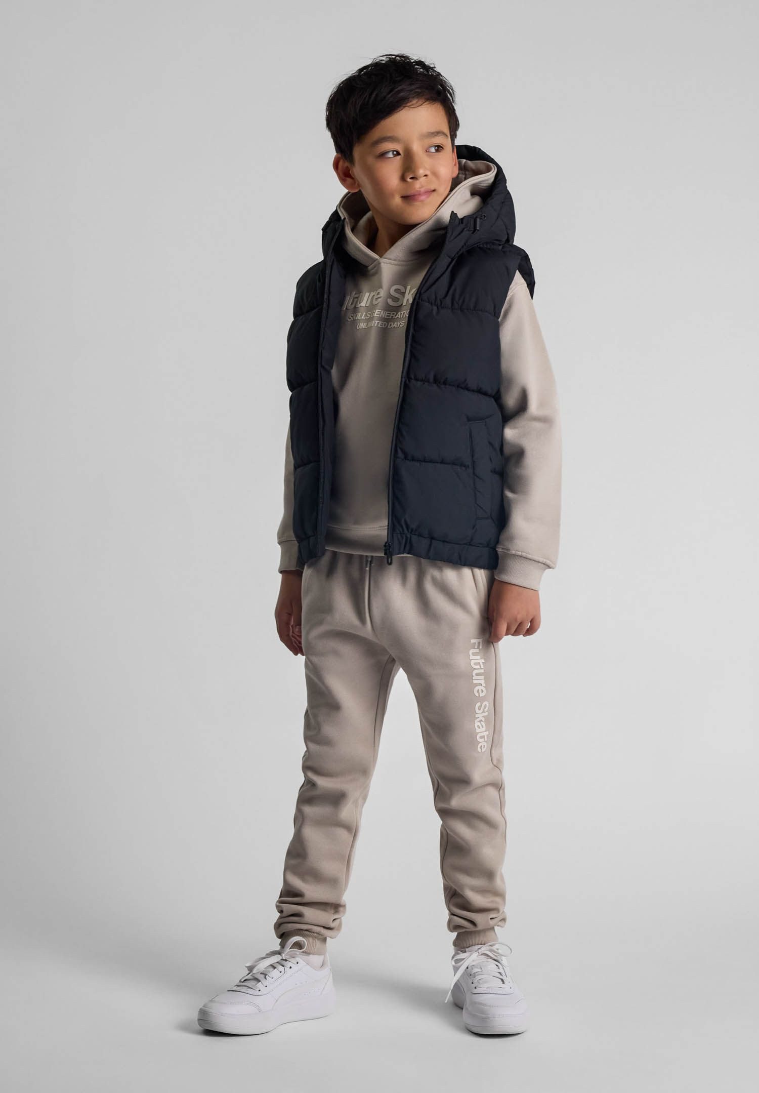 MINOTI Steppweste Weste aus Ripstop-Stoff, mit Kapuze und Taschen (2y-14y) günstig online kaufen