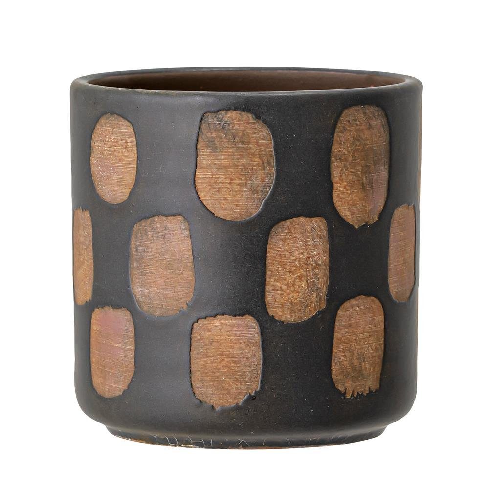 Bloomingville Blumentopf Avo Deco Flowerpot, Black, günstig online kaufen