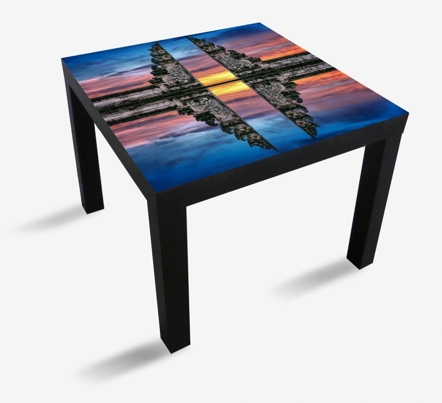 Wallario Möbelfolie Tempeltor im Sonnenuntergang