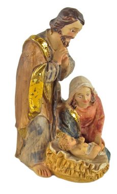 Krippenursel Krippenfigur Krippenfiguren Heilige Familie, 2er Set, ca. 7,5 cm, 72404 (2 St., 2-tlg), handbemalte Krippenfiguren