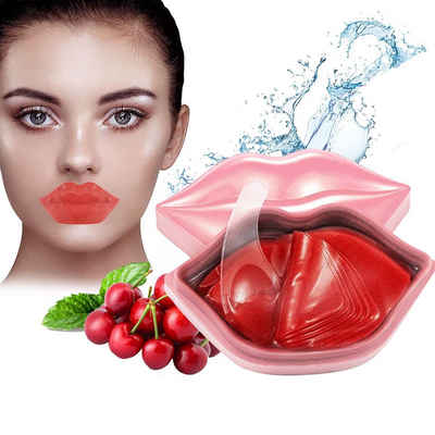COOL-i ® Lippenpflegestift, Anti-Aging Cherry Feuchtigkeitsgel Lippenmaske, Anti-Aging-Feuchtigkeitsgel-Lippenmaske für trockene und rissige Lippen - 20 Stück