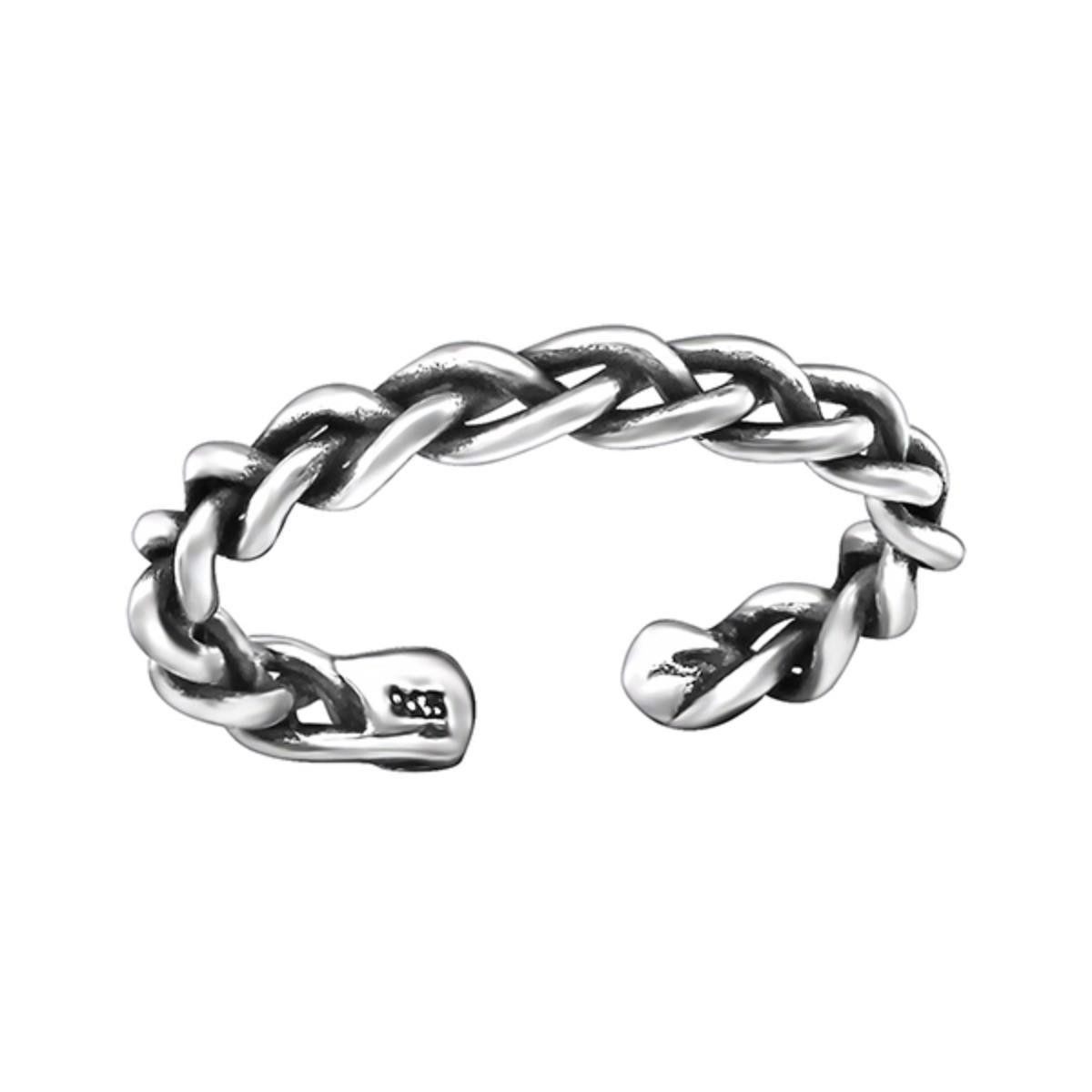 Order & Smile Schmuck Zehenring Zehenring Silber 925: Zehring „Kette“, gestempelt