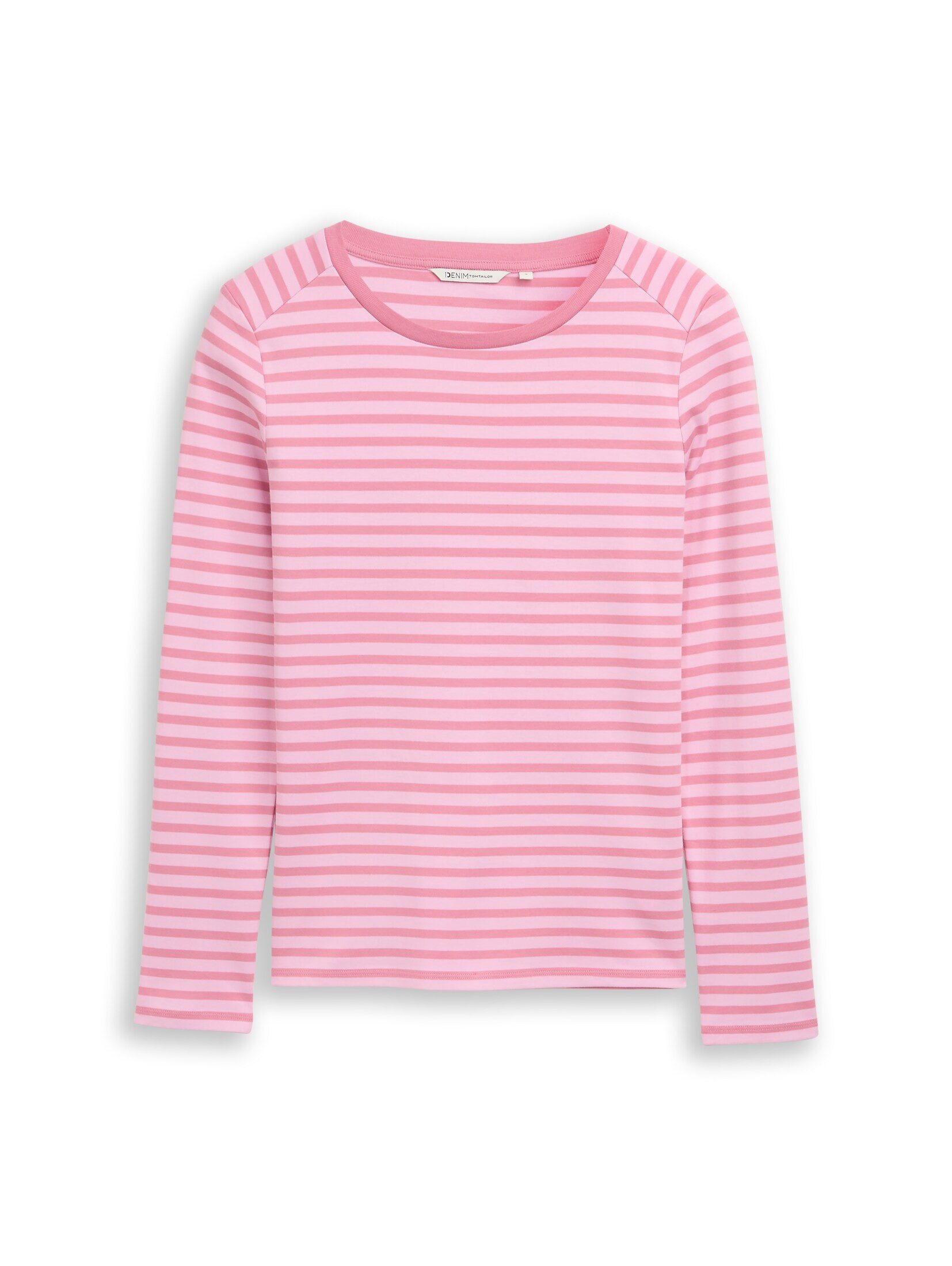 TOM TAILOR Denim Langarmshirt T-Shirt Langarmshirt mit Streifenmuster günstig online kaufen