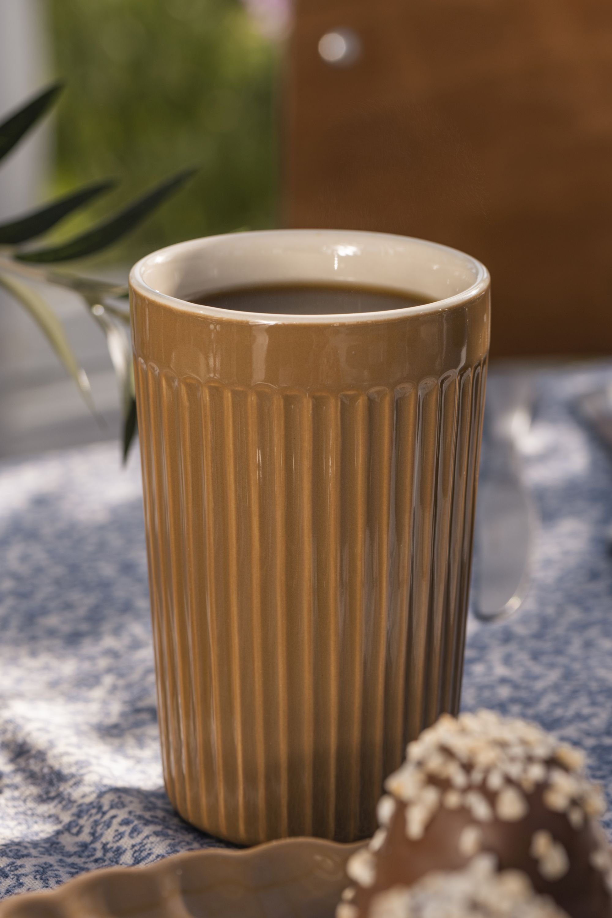 Ib Laursen Becher Farbauswahl - Ib Laursen Cafe Latte Becher Mynte 375ml 2030 Farbe:, Keramik