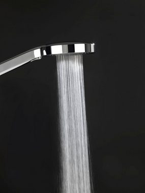 WENKO Handbrause Softwater, (1-tlg), Chrom/Schwarz, Ø 13 cm