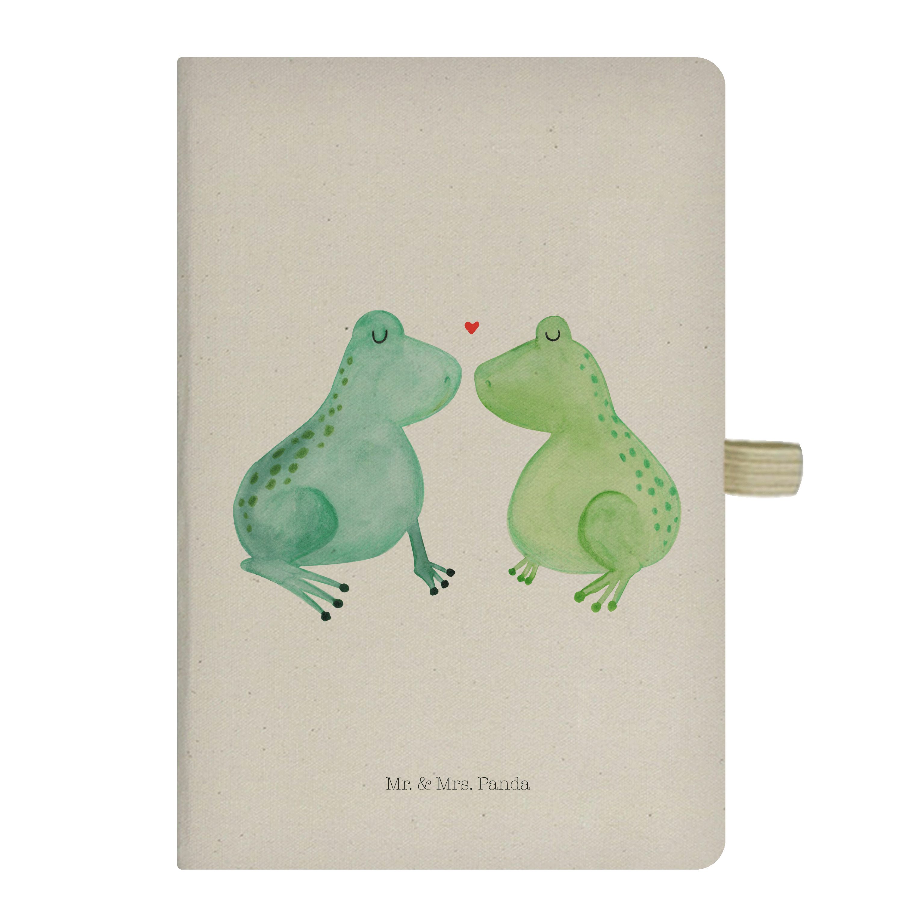 Mr. & Mrs. Panda Notizbuch Frosch Liebe - Transparent - Geschenk, Ehefrau, Kladde, Geschenk Freu Mr. & Mrs. Panda