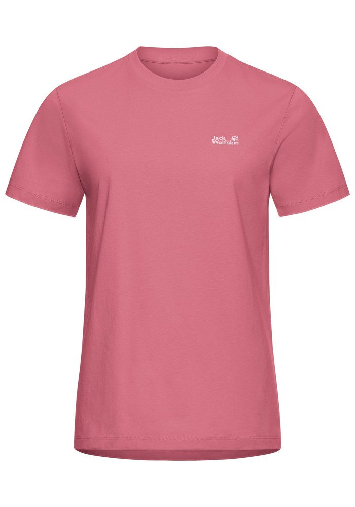 Jack Wolfskin T-Shirt ESSENTIAL T W Kurzarm, mit Rundhalsausschnitt, aus Baumwoll-Jersey