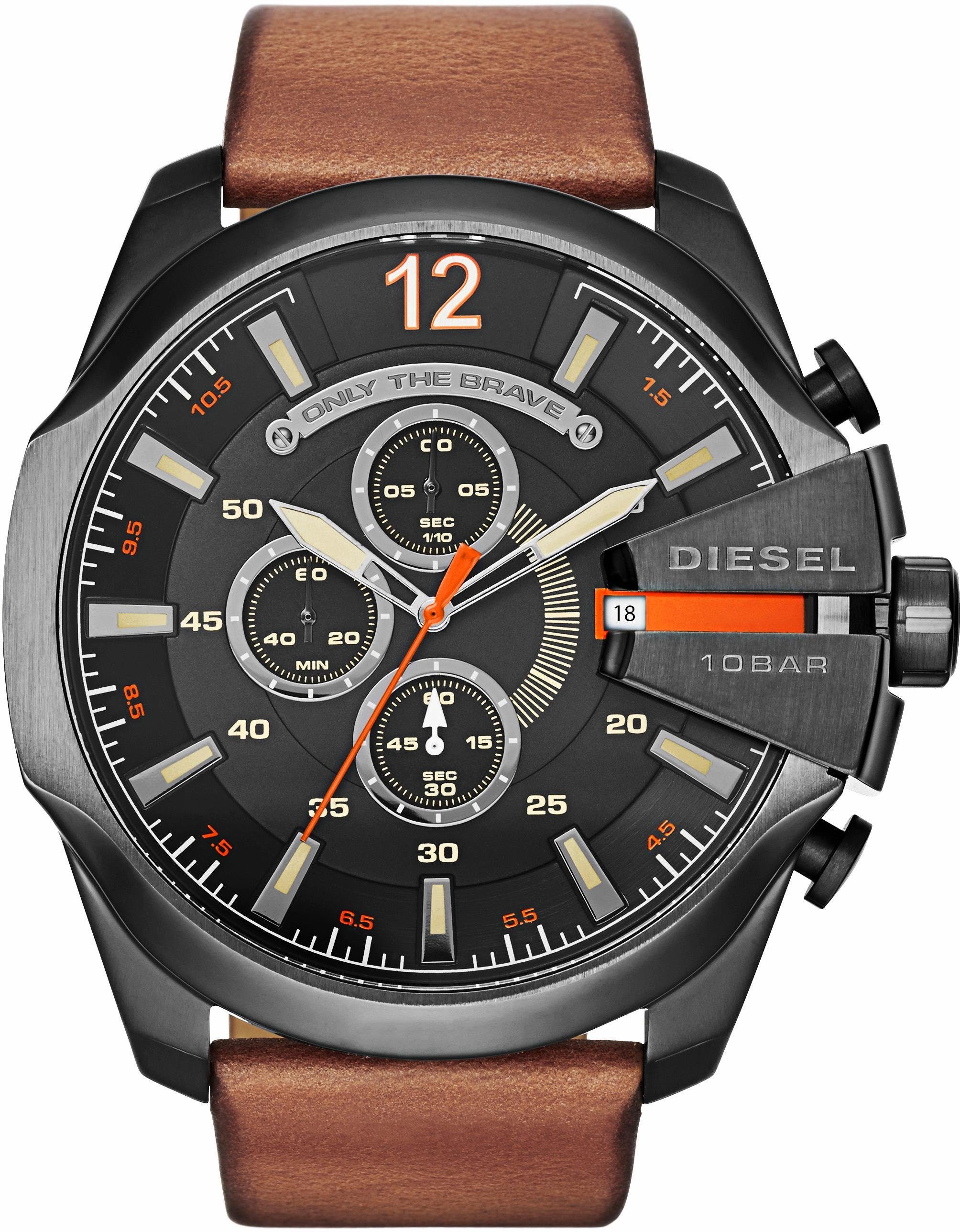 Diesel Chronograph MEGA CHIEF DZ4343, Quarzuhr, Armbanduhr, Herrenuhr, Stop günstig online kaufen