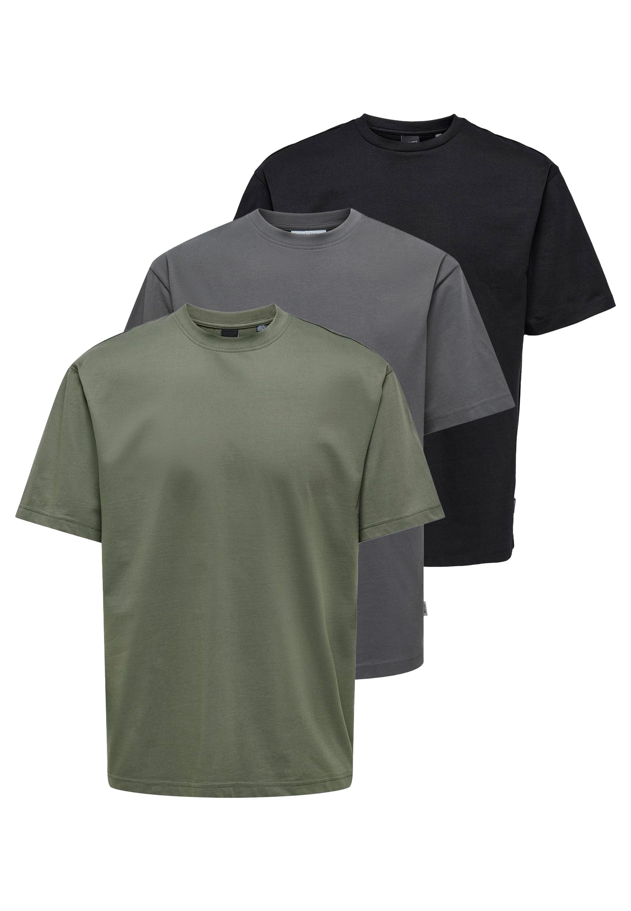 ONLY & SONS T-Shirt 3er Pack günstig online kaufen