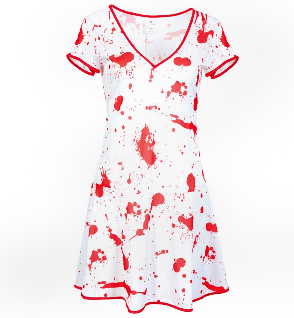 Fries Zombie-Kostüm Blut Horror Zombie Krankenschwester Kleid Halloween Kar günstig online kaufen