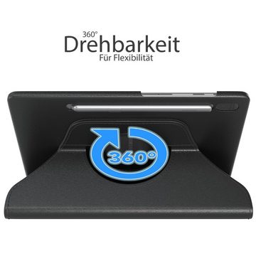 EAZY CASE Tablet-Hülle Rotationcase für Samsung Galaxy Tab S6 Hülle 10,5 Zoll, Hülle 360° drehbar Standfunktion Etui Anti-Kratz Tasche Schwarz