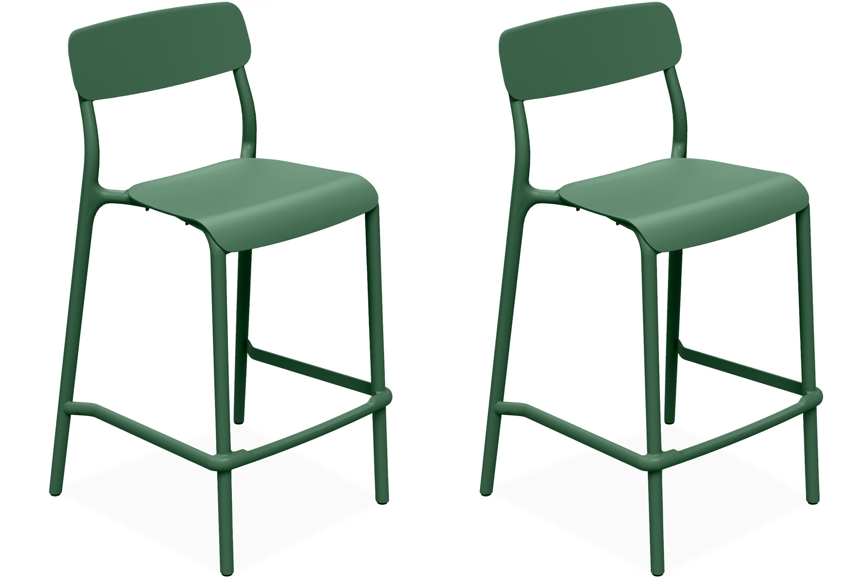 KONSIMO® Высокие табуреты Garten Высокие табуреты GALIO, hergestellt in der EU, Outdoor Высокие табуреты (Gestell aus hochwertigem Kunststoff (Polypropylen mit Glasfaser), 2 St., 2 Табуретки im Set), Modern, Stapelbar, witterungsbeständiges Material