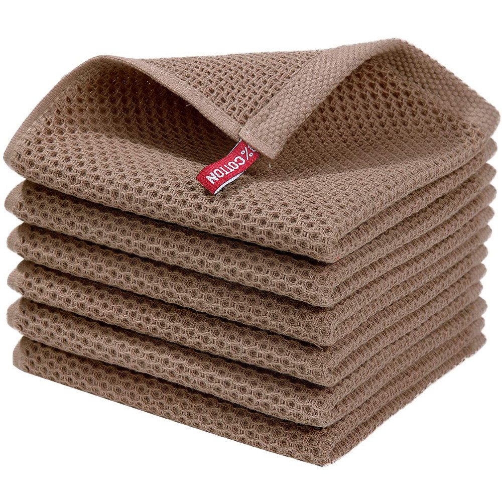 Coonoor Geschirrtuch 34 x 34 cm,Waffle Square Rag Geschirrhandtücher, (4-tl günstig online kaufen