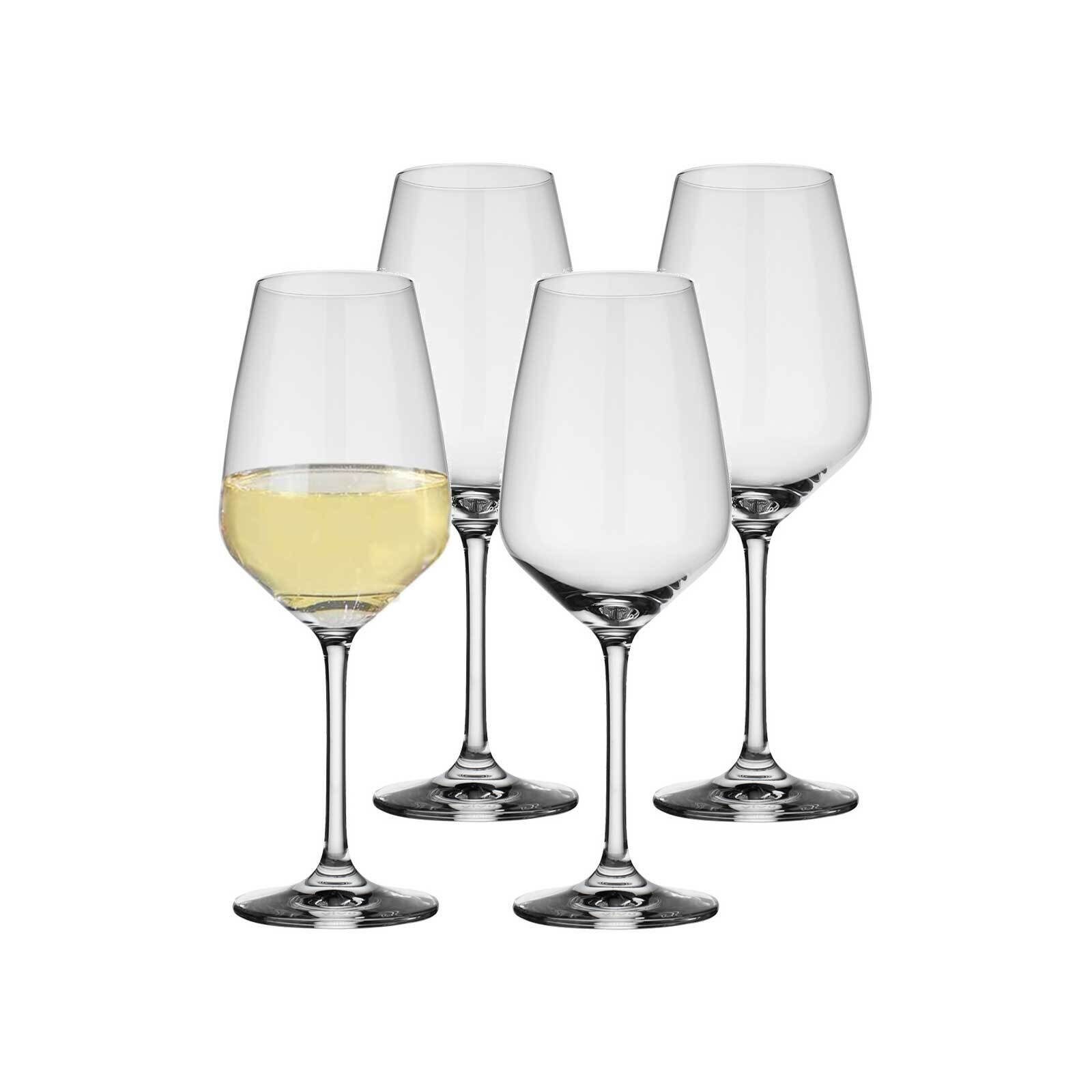Villeroy & Boch Weißweinglas Voice Basic Weißweingläser 280 ml 4er Set, Glas