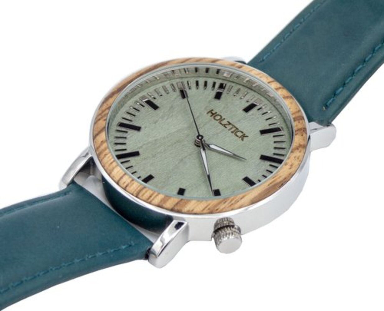 Holztick Bavaria Quarzuhr Kolibri KOLIBRI, schöne Damenuhr mit Ring aus Zebranoholz