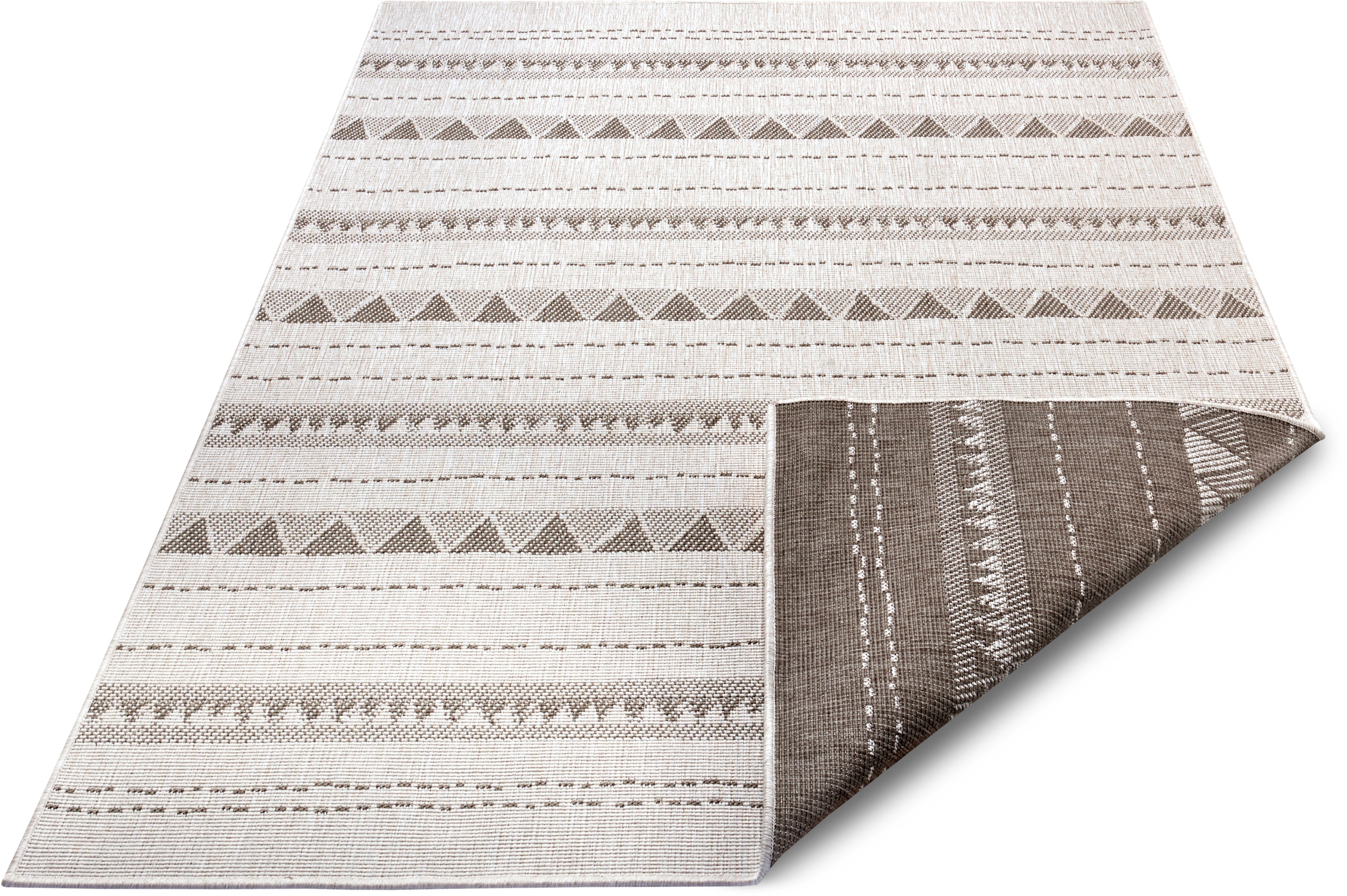 NORTHRUGS Teppich Bahamas Wendeteppich, rechteckig, Höhe: 5 mm, In-& Outdoor, Wetterfest, Balkon, Garten, Wohnzimmer, Wasserfest