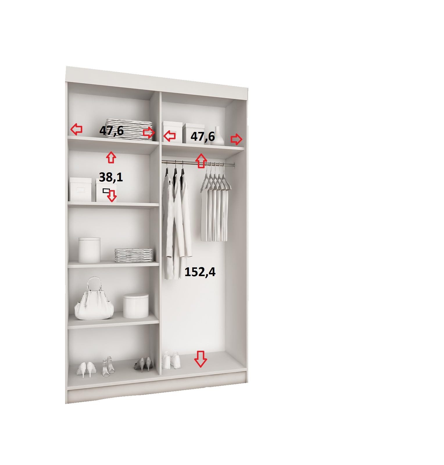 KIER FURNITURE Schwebetürenschrank Schrank Schlafzimmer TOP PLUS B-25, Klei günstig online kaufen