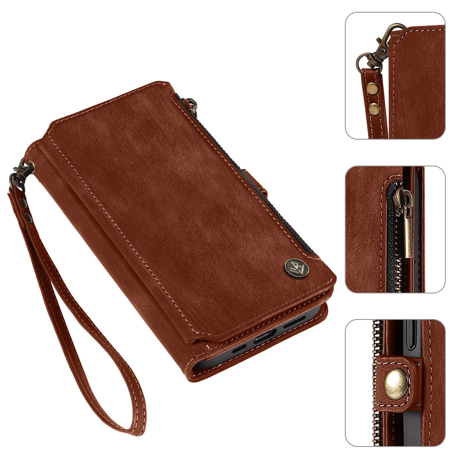 Tec-Expert Handyhülle Geldbörse Hülle mit RFID Schutz für Xiaomi Redmi Note 15 Pro+ 5G 6.83 Zoll, 6.83, Klapphülle Cover Case mit Kartenfach Geldfach Münzfach – Bild 2 von 5