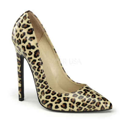 Pleaser Leo High Heels SEXY-20 - Leopard Tan SALE High-Heel-Pumps