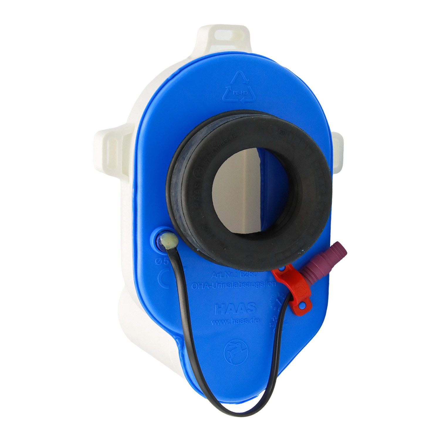 Haas Otto Siphon Urinal-Siphon waagrecht mit sensor für Grohe-Spülung
