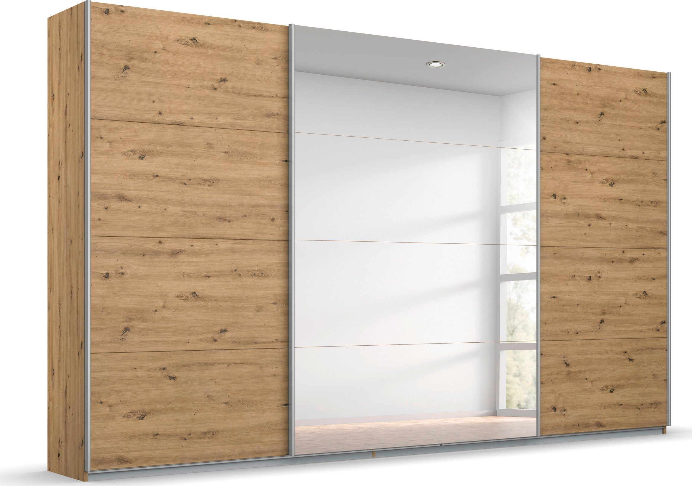 rauch Schwebetürenschrank Kleiderschrank Schrank Garderobe BESTSELLER KOLUNA mit Spiegel (Breiten 203/271/315/360 cm Höhen 210/229 cm) inkl. 2 Innenschubladen sowie extra Einlegeböden MADE IN GERMANY. Reduzierter Preis € 829,99. Unverbindliche Preisempfehlung € 1.399,00