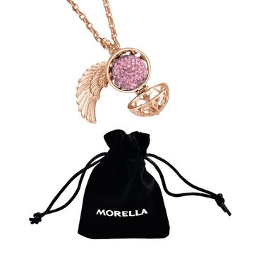 Morella Kette mit Anhänger Engel Halskette roségold 70 cm mit Anhänger (2-tlg), Samtbeutel