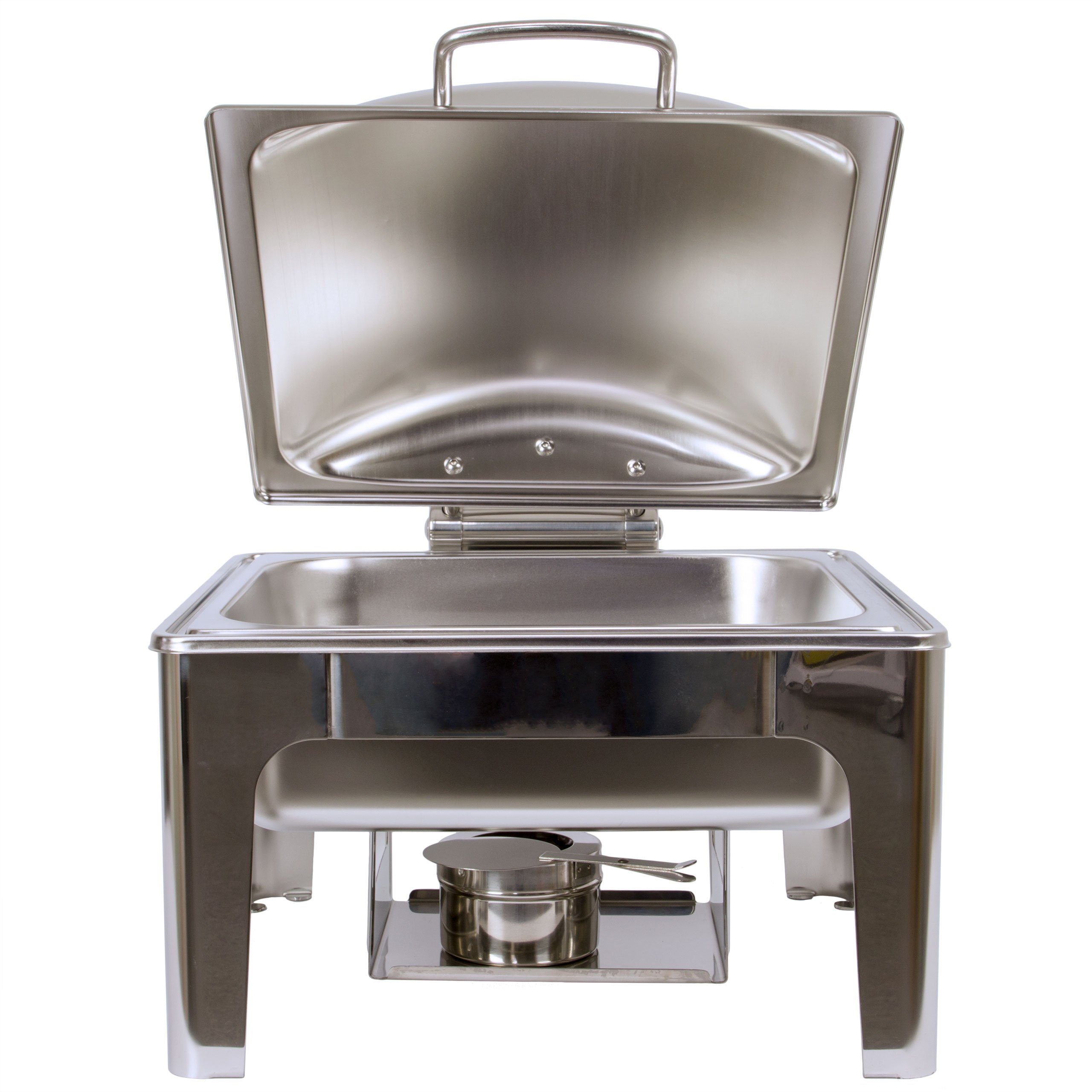 AcMax Thermobehälter Edelstahl Luxus Speisenwärmer 2/3 Chafing Dish 6,0 Liter