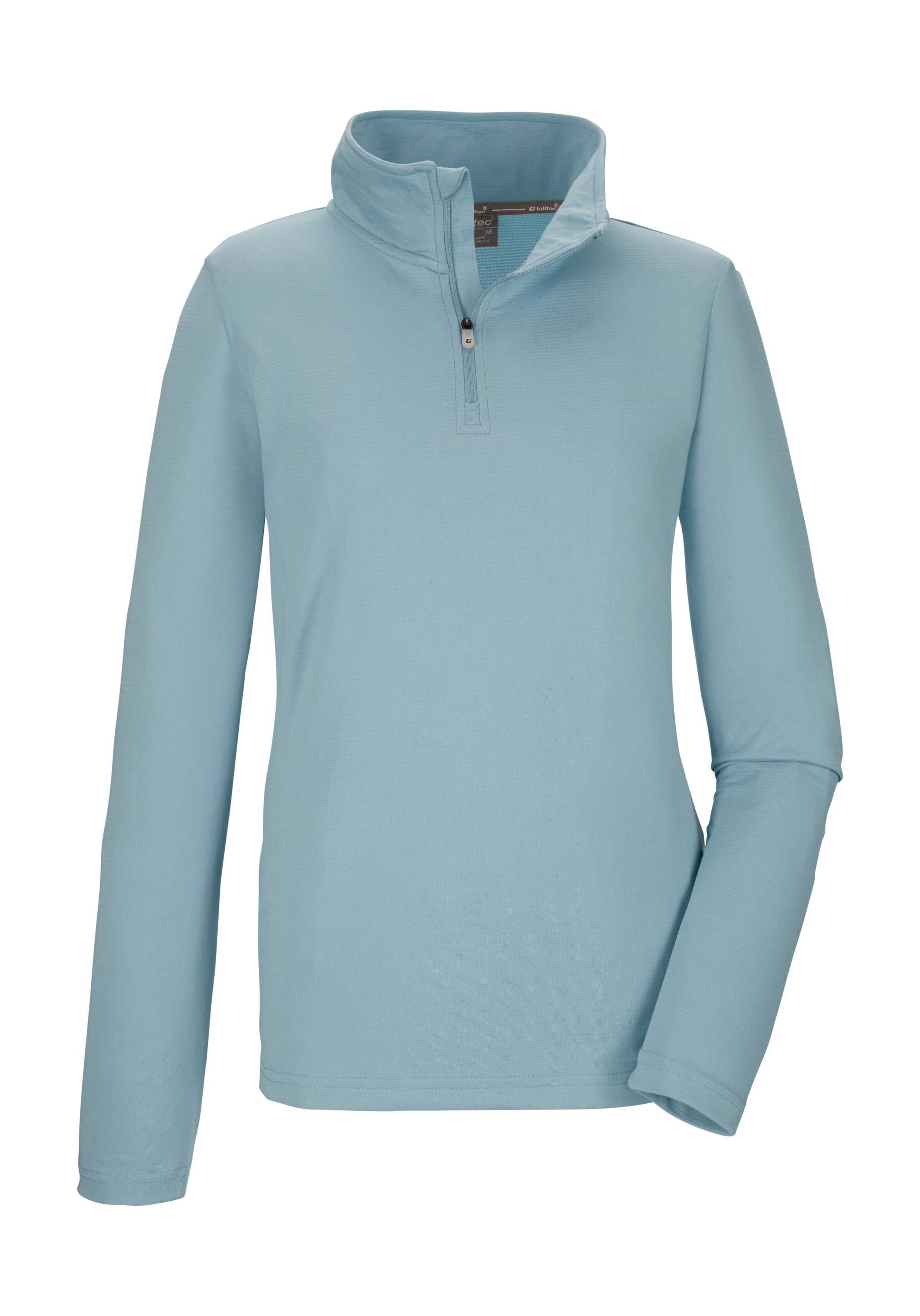 Killtec Langarmshirt KSW 293 WMN LS SHRT Langärmliges Stretchshirt mit Stehkragen und Kinnschutz