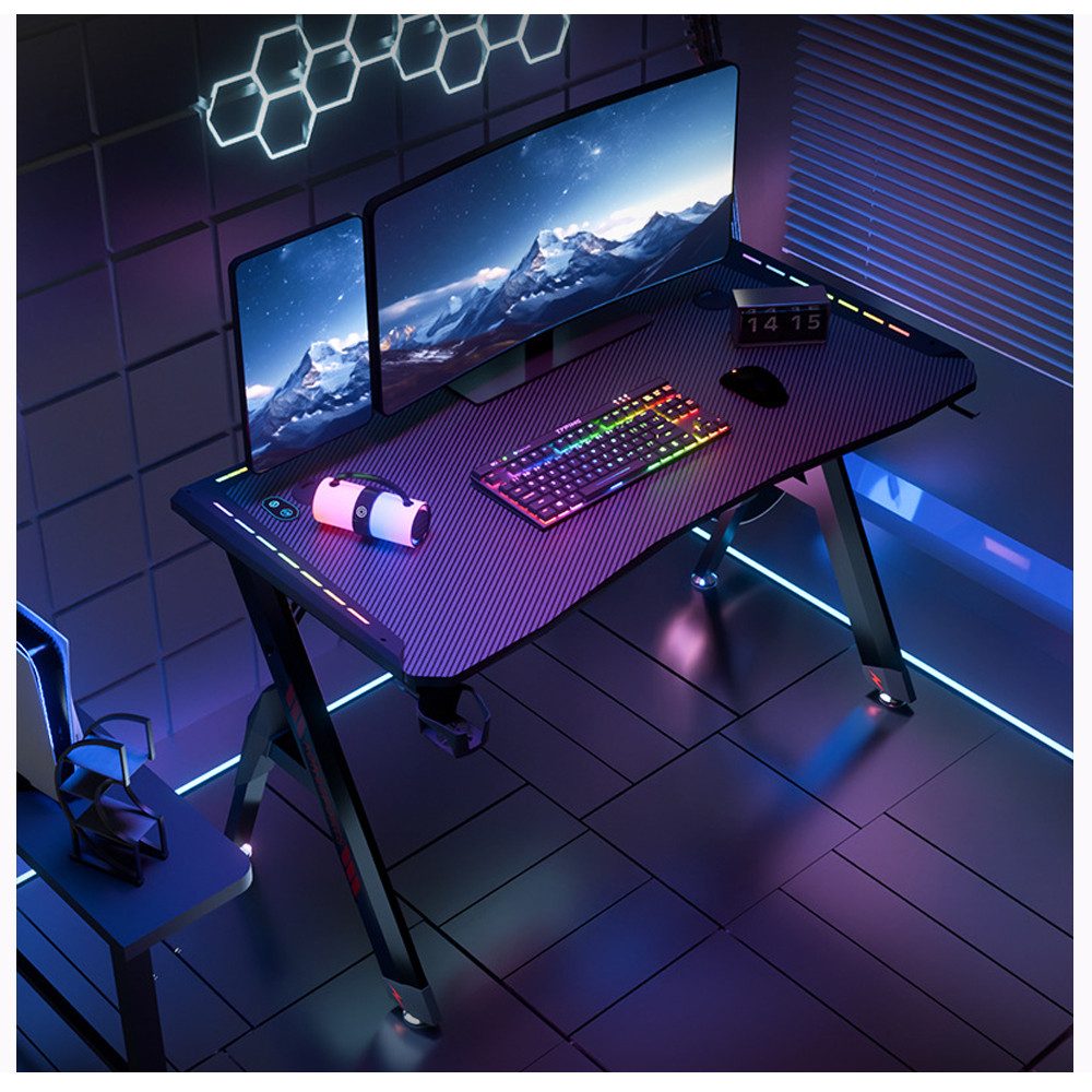 Rhein Beleuchtung Schreibtisch Gaming-Schreibtisch 120×60 cm günstig online kaufen