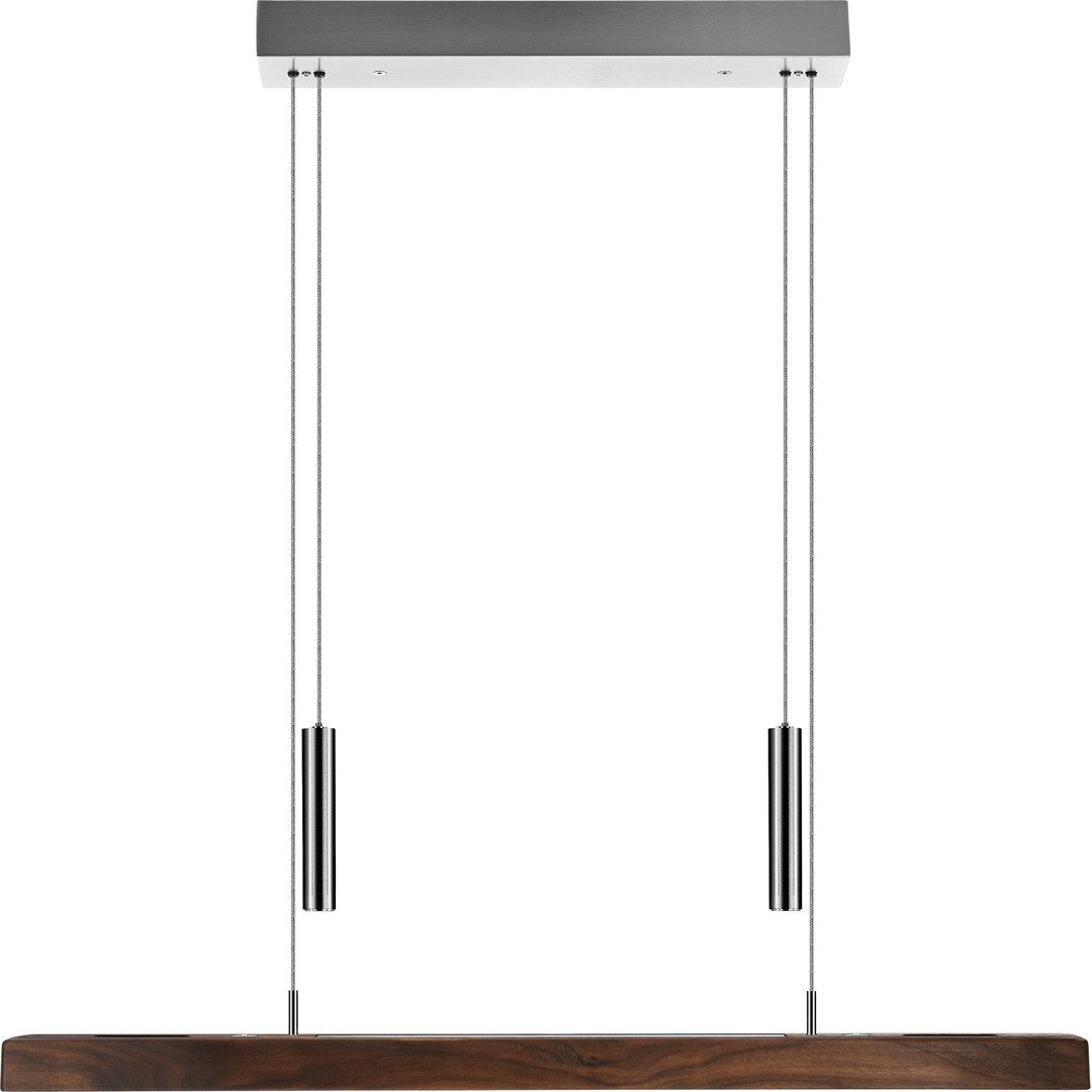 HerzBlut LED-Hängeleuchte Leonora LED Up&Down, Alu LED-Leiste Acryl, satiniert