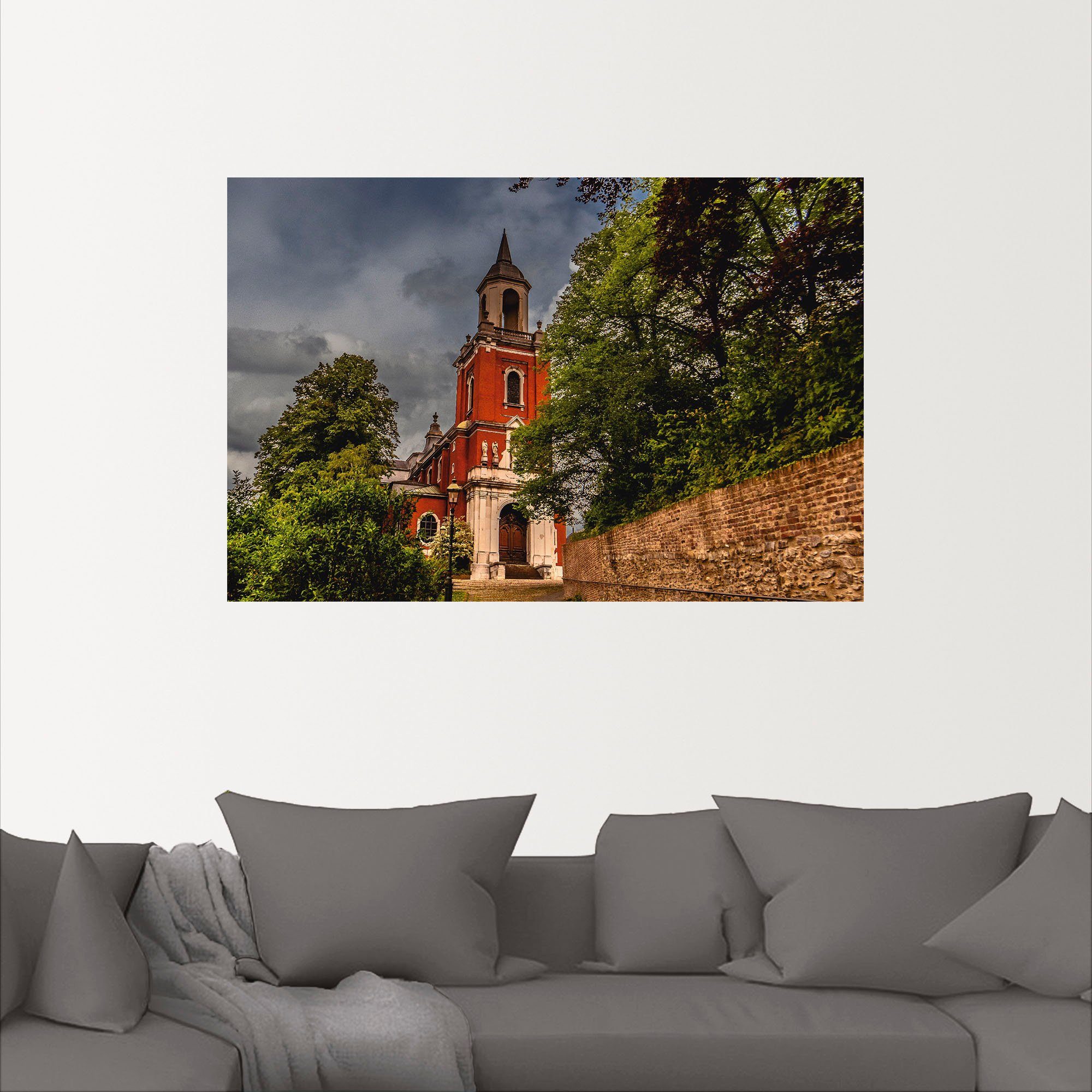 Artland Wandbild Herbstimpression, Gebäude Leinwandbild, oder in als St), Größen Poster Wandaufkleber Alubild, versch. (1