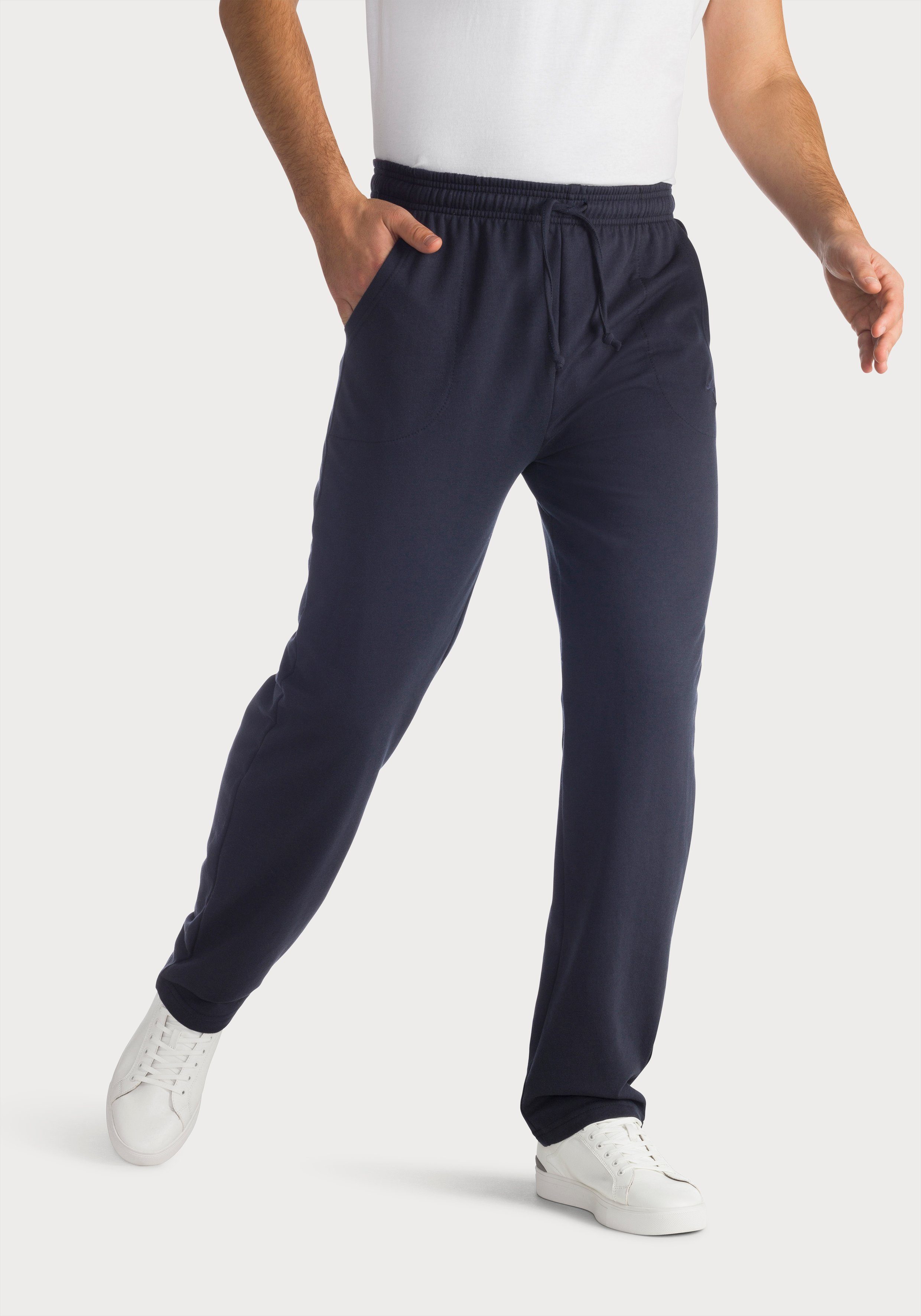 KangaROOS Sweathose in legerer Weite marine | Jogginghosen