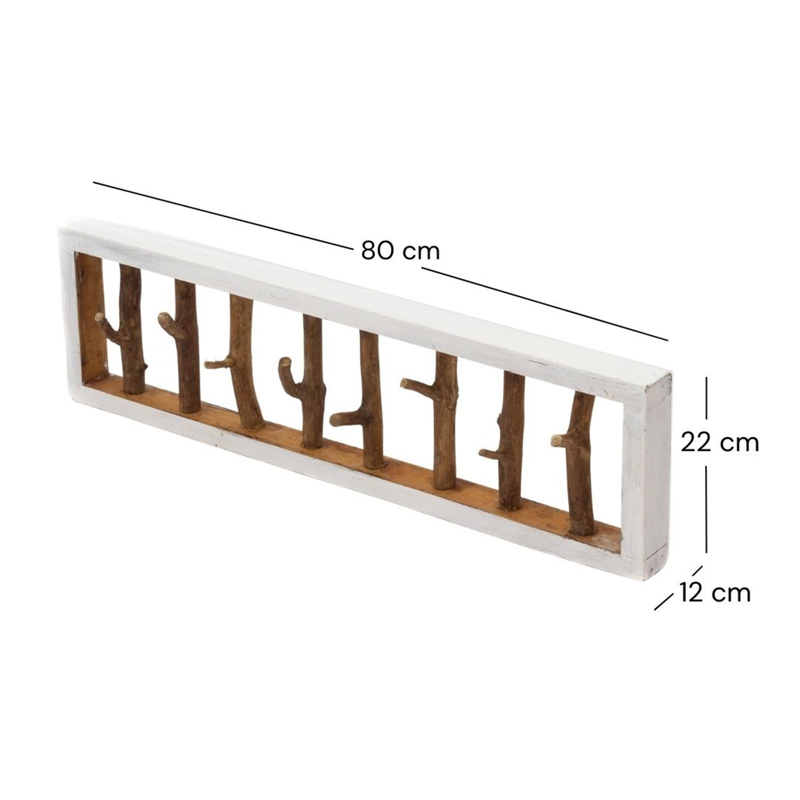 DESIGN DELIGHTS Wandgarderobe WANDGARDEROBE TREIBHOLZ UNIKAT, günstig online kaufen