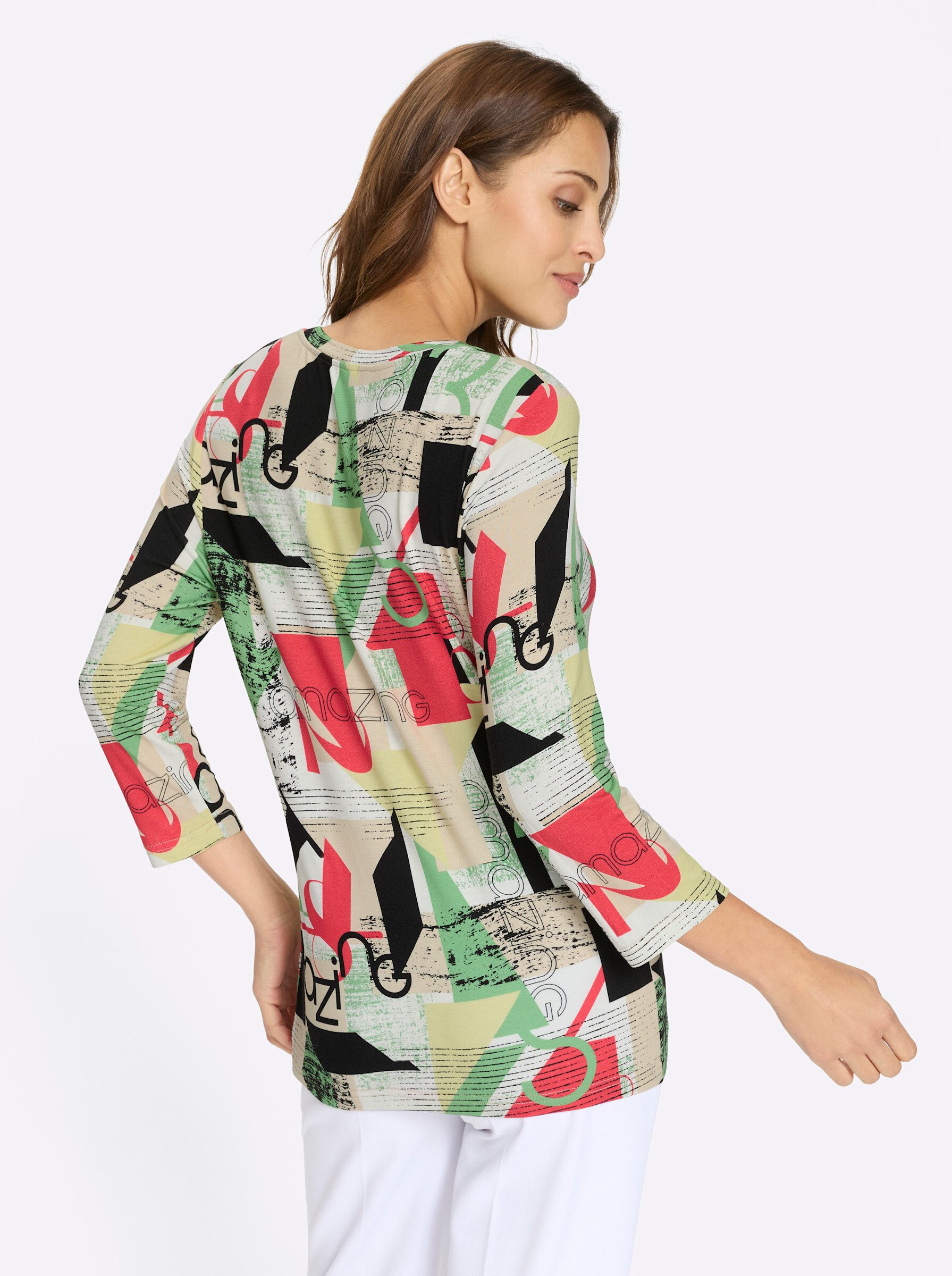 Witt T-Shirt Print-Shirt 3/4-Arm