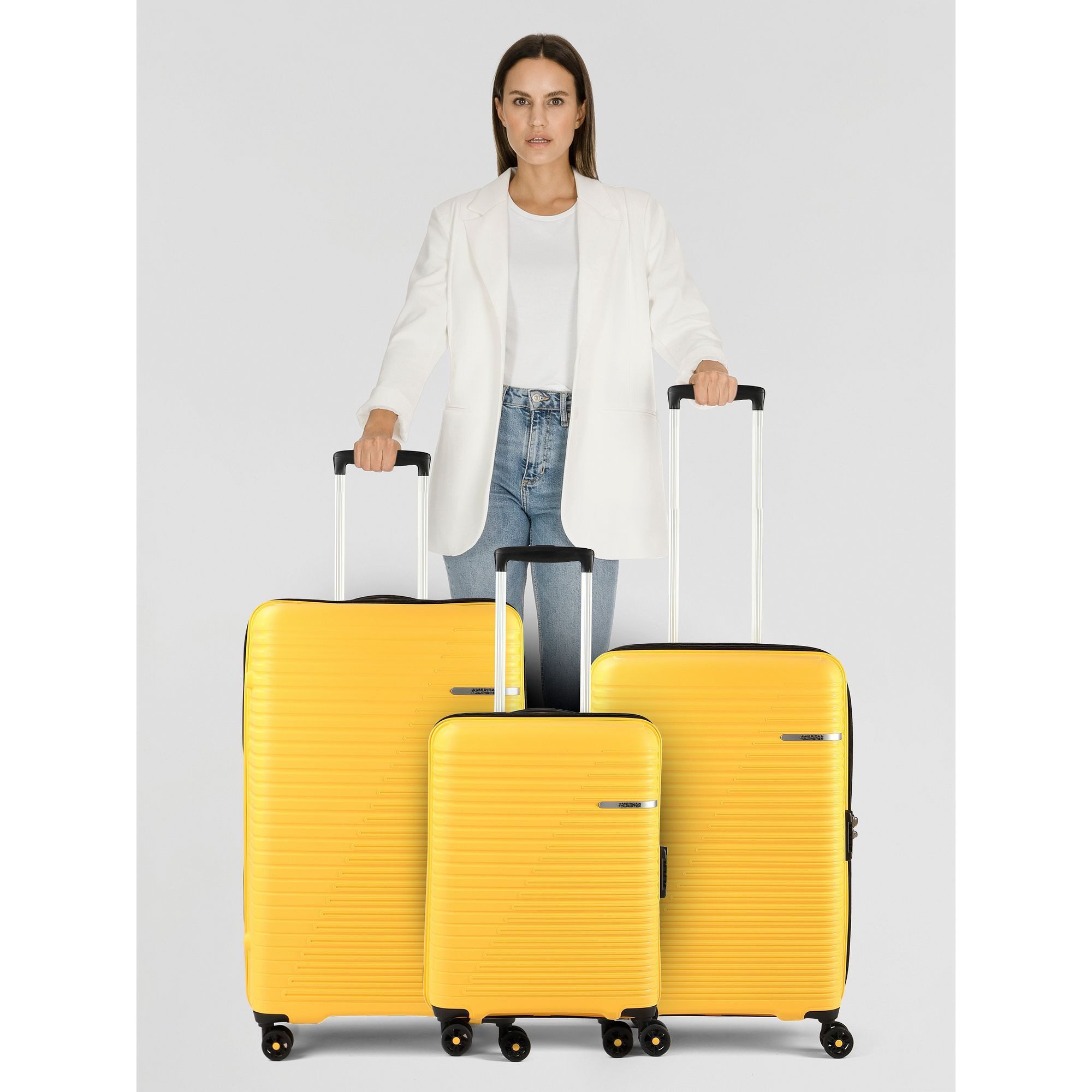 American Tourister® Trolleyset Liftoff, 4 Rollen, (3-teilig, 3 tlg), Polypropylen