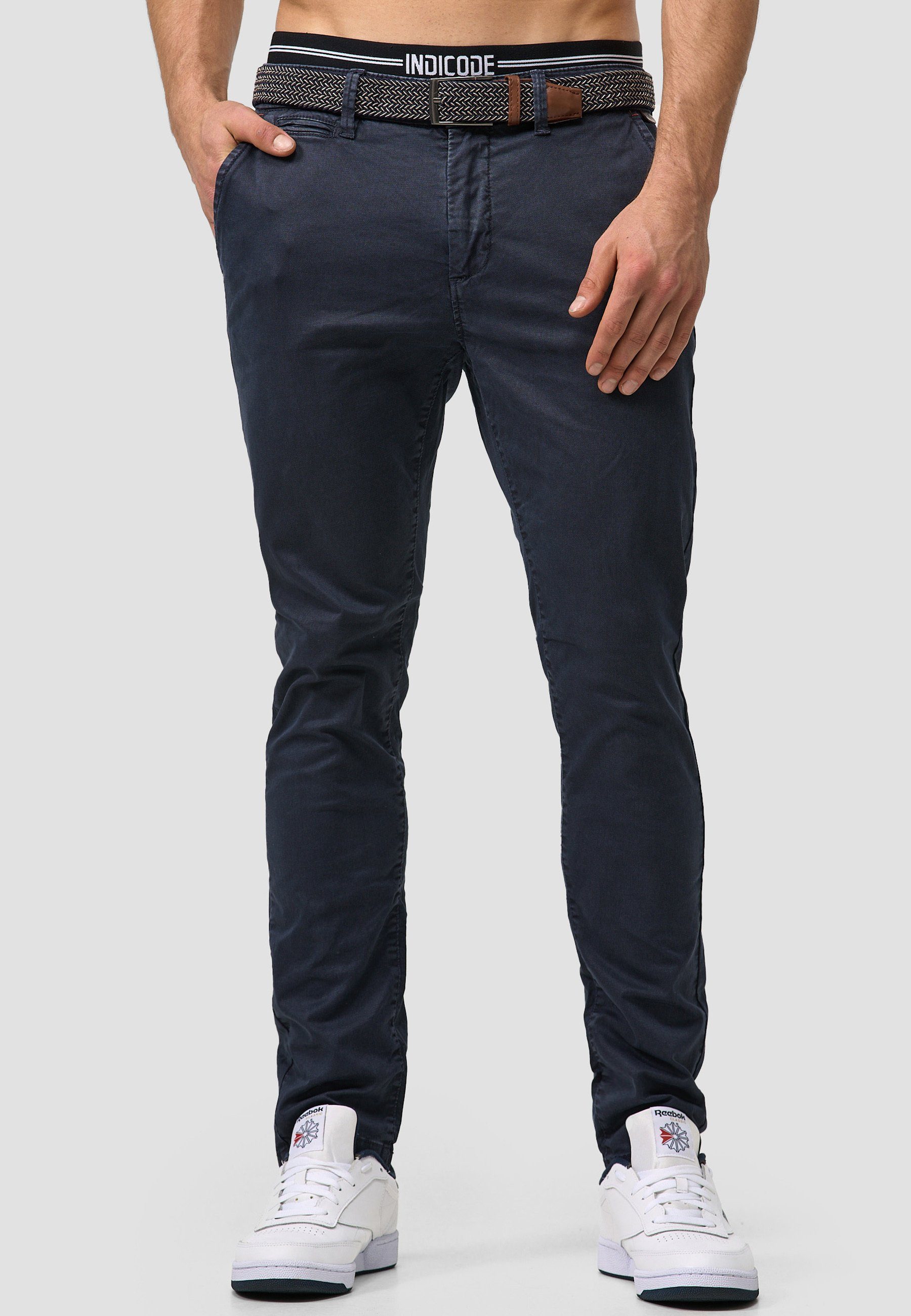 Chinoshorts Navy Indicode Waller