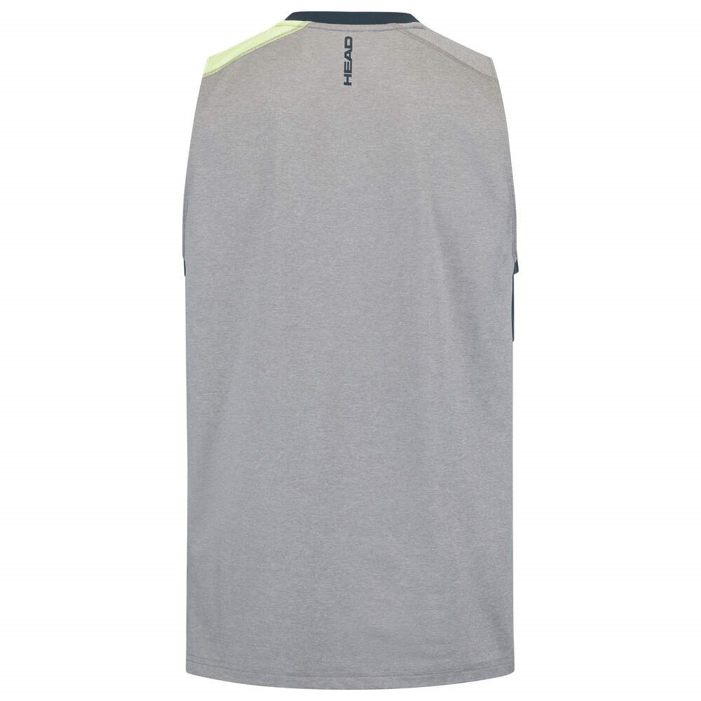 Head Tanktop Tennis-Padel Tank Top (Mesh-Einsätze) grau/blau/hellgrün Herren