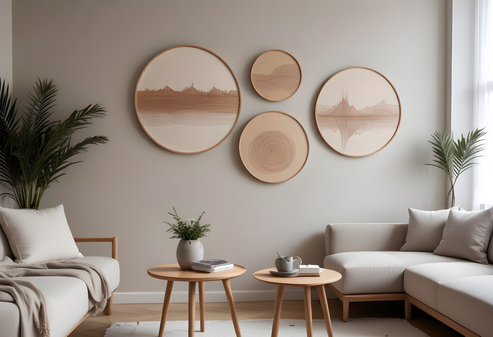 Wallity Leinwandbild 100% SOLID WOOD (Thickness: 1,5 cm), 45 x 45 cm (1 Pie günstig online kaufen