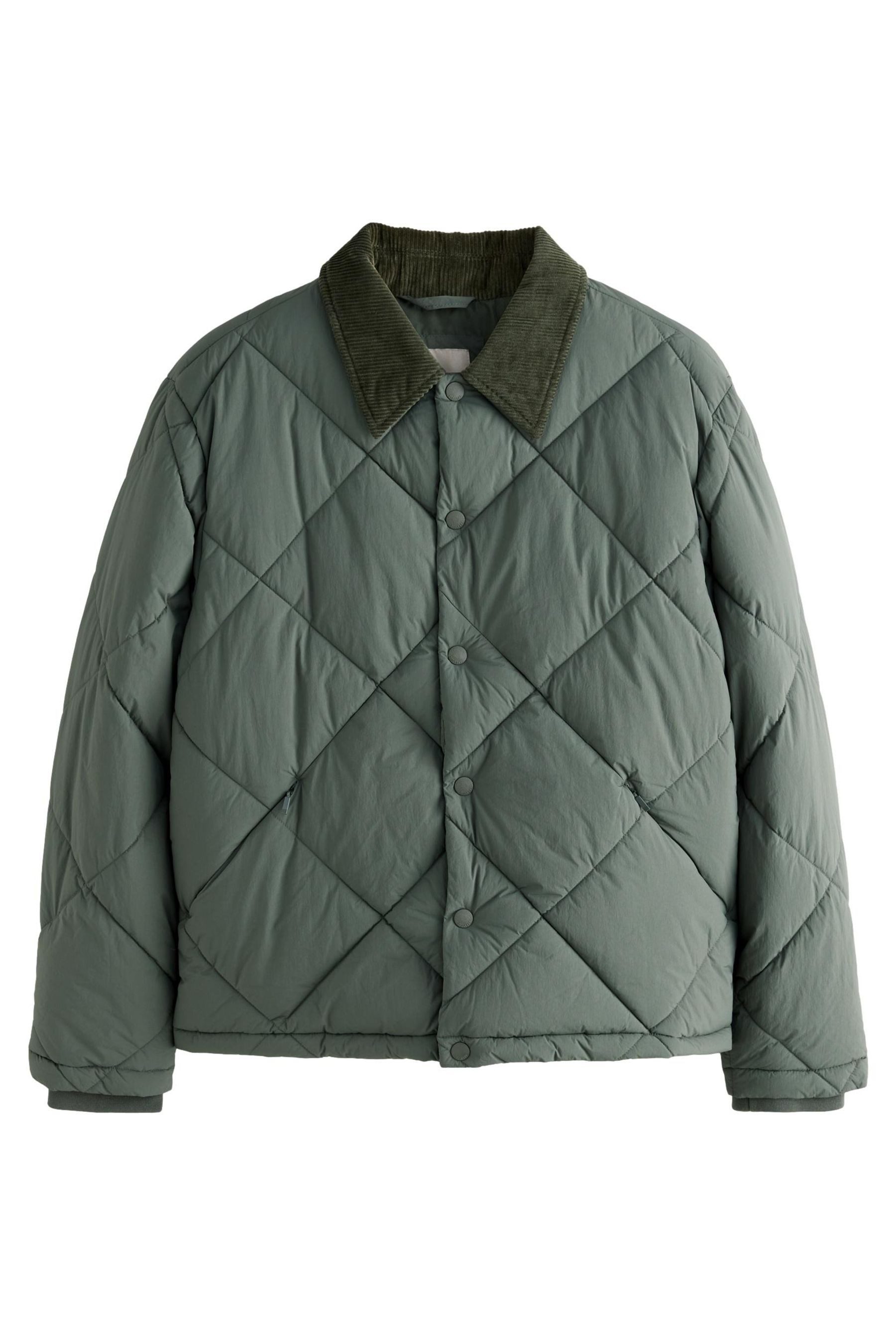 Steppjacke Wattierte Jacke mit Rautensteppung