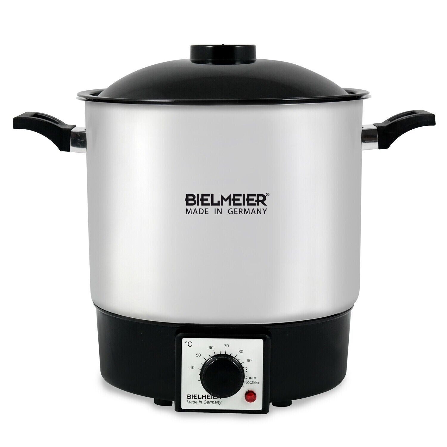 Bielmeier Einkochautomat einwecken einkochen Edelstahl 9 Liter, 1000 W, BHG 990.0 Made in Germany (B990023)