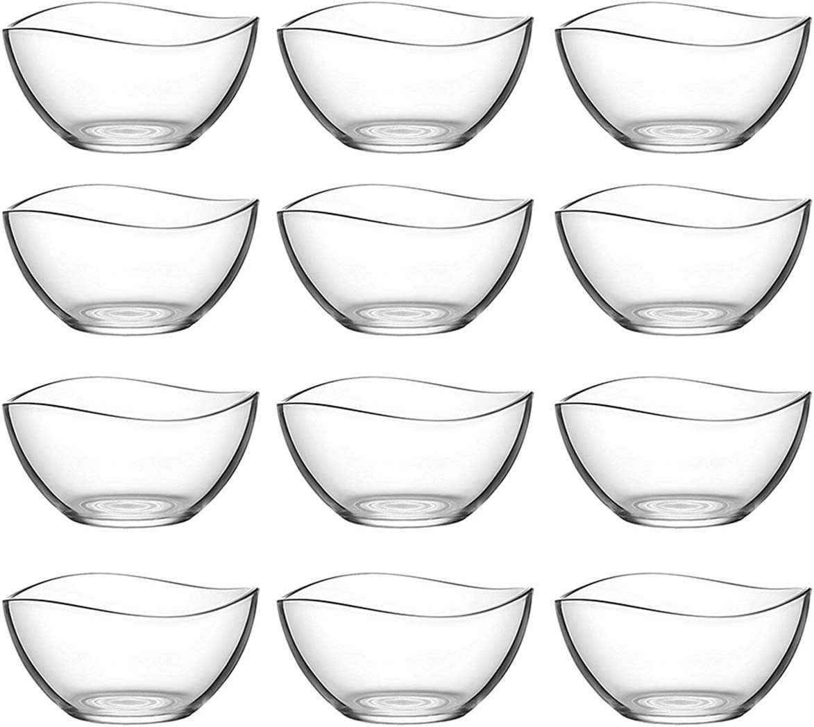 LAV Müslischale LAV Vorspeise 310ml Schalen Dessertschale Glasschalen Gläser, Glas, (12-tlg)