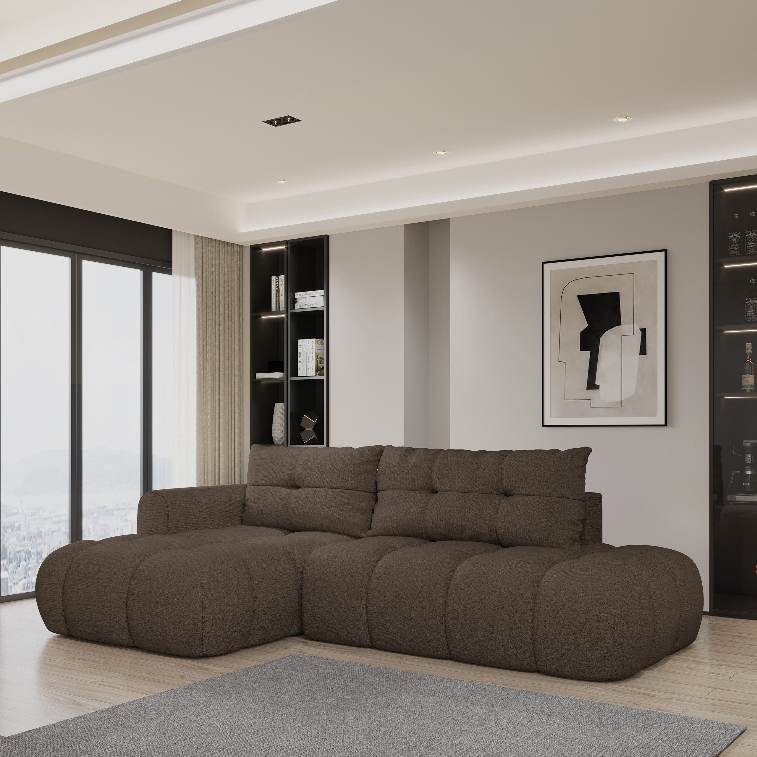 Masseno Ecksofa FLUMA mit Schlaffunktion L-Form, günstig online kaufen