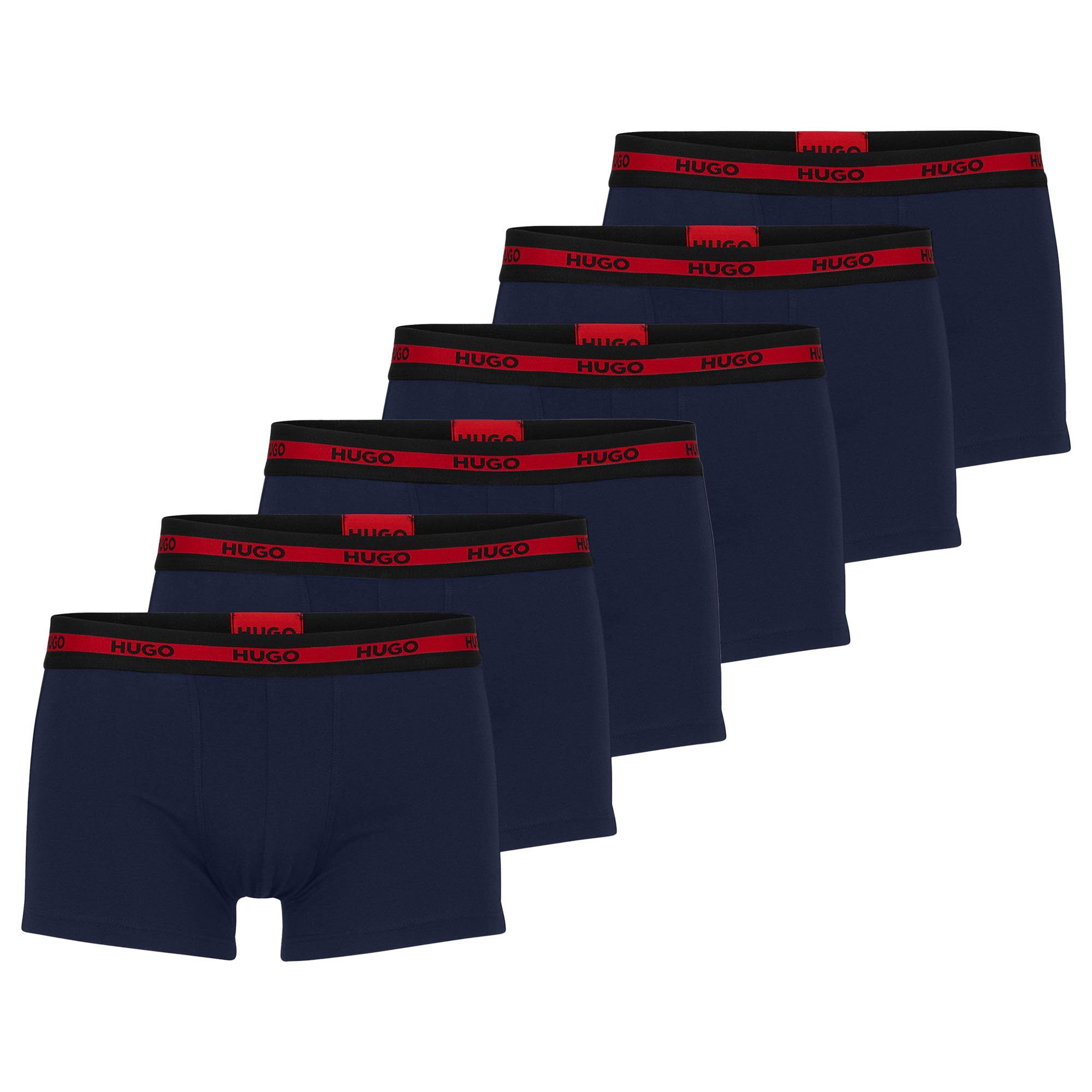 HUGO Boxer Herren Boxershort 6er Pack Baumwolle (Packung, 6er Pack)