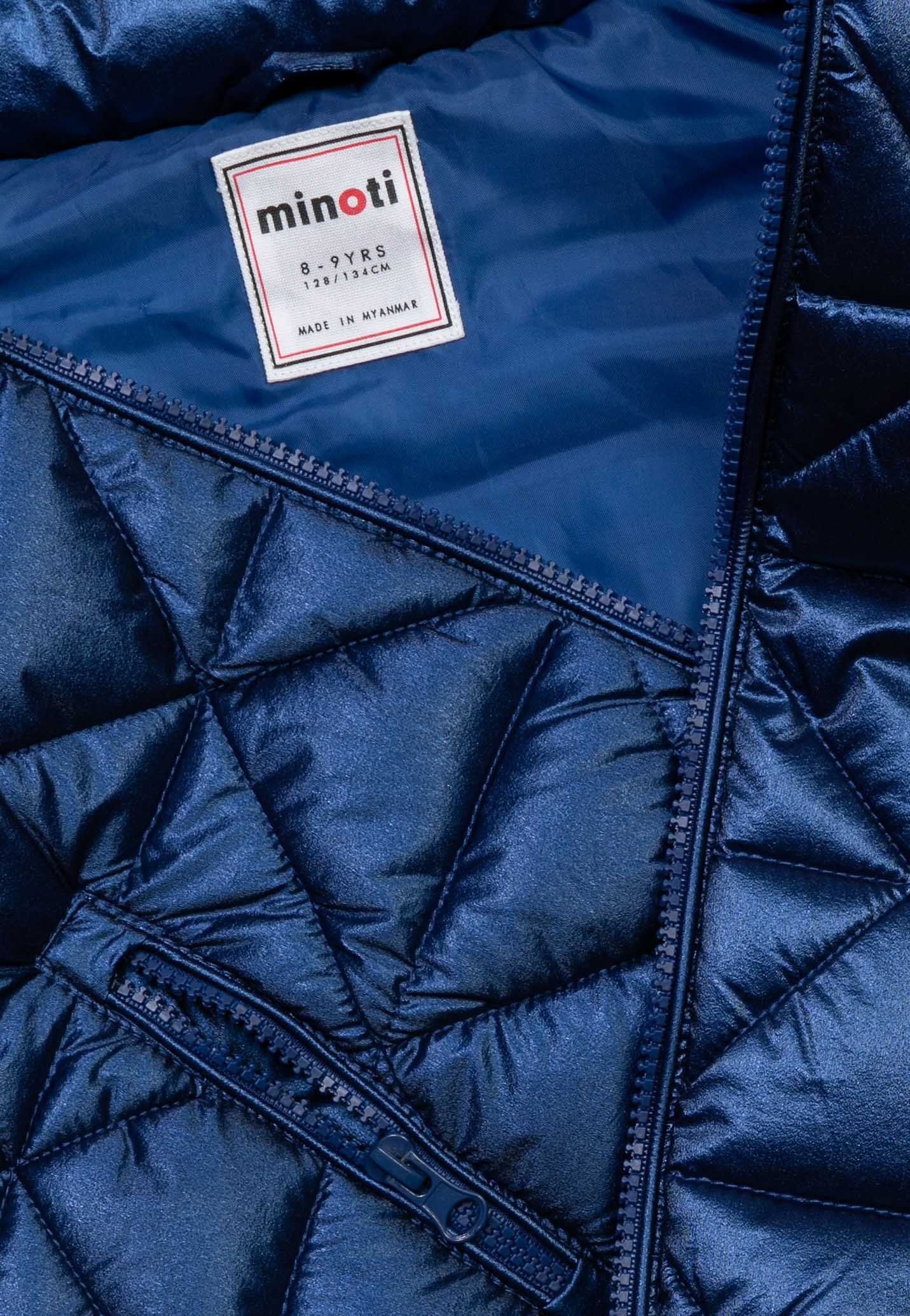 (1y-14y) MINOTI mit Dunkelblau Kapuze Steppjacke Steppjacke