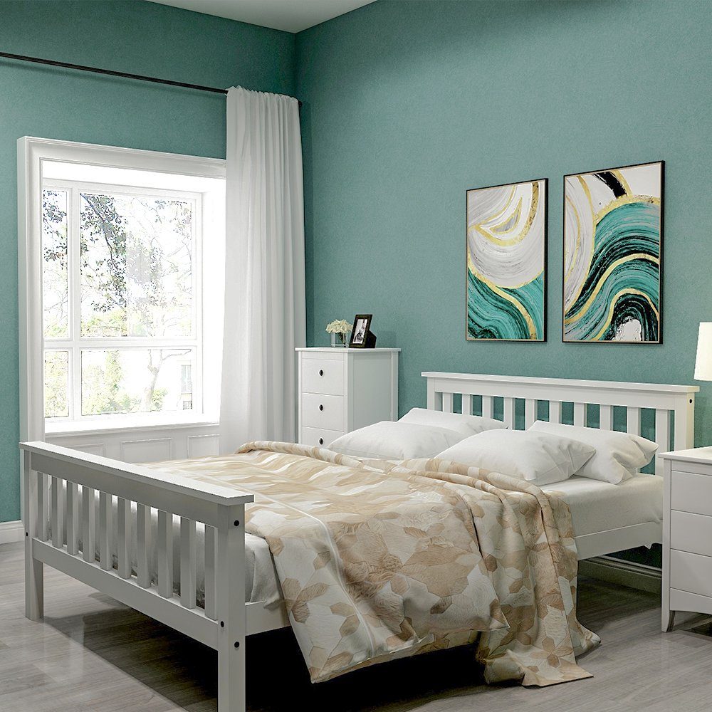Merax Massivholzbett (Packung), Doppelbett 140x200 cm, günstig online kaufen