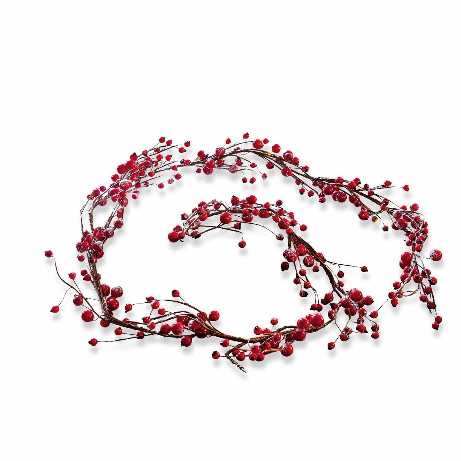 Weihnachtsfigur Girlande Rimont rot