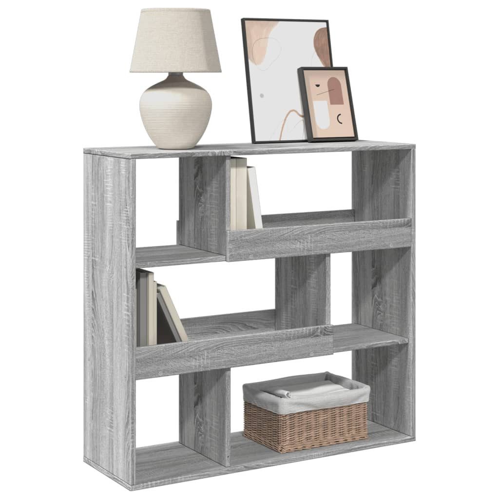 vidaXL Bücherregal Raumteiler Grau Sonoma 100x33x94,5 günstig online kaufen